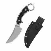 QS166A1 Couteau QSP Viper Clip Point Lame Acier 10Cr15MoV Manche G10 Noir Housse Kydex - Livraison Gratuite