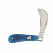 RR2714 Rough Rider Dragon Bone – Couteau Lame Hawkbill Acier 440 Manche Os Sculpté Blue Dragon – Slip Joint – Livraison Gratuite