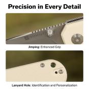 S240951 Couteau Sencut Aetheris Clip Point Lame Acier Inox 9Cr18MoV Manche G10 Ivory Linerlock Ouverture Flipper - Livraison Gratuite