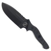 SBMAMUBB Couteau Sniper Bladeworks Mamu - Lame Drop Point Acier 420HC Black PVD - Manche G10 Noir - Étui en Plastique Moulé - Livraison Gratuite