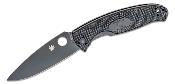 SC142PBBK Couteau Spyderco Resilience Plain Edge Lame Acier 8Cr13MoV Black - Livraison Gratuite