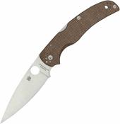 SC244MPCW Spyderco Native Chief - Lockback Lame Acier CPM CruWear Satin Manche Micarta Made USA - Livraison Gratuite