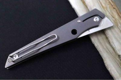 SC273TIP Couteau pliant Spyderco Cobol Slipit | Lame Tanto Acier M390 | Manche titane Made Italy - Livraison Gratuite
