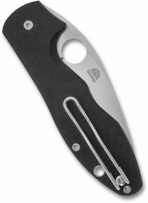 SC276GP Spyderco Retract – Couteau pliant Linerlock Lame Acier 9Cr18MoV Satin Manche Black G10 - Livraison Gratuite