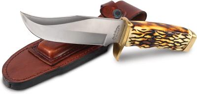 SCH171UHCP Couteau Schrade Uncle Henry Pro Hunter Lame Acier 7Cr13MoV Etui Cuir - Livraison Gratuite 