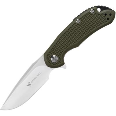 SMGC22M1OD Couteau Pliant Steel Will Cutjack C22M Lame Acier D2 Manche Nylon Vert OD Linerlock - Livraison Gratuite