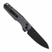T1105V7 Couteau TENABLE Beaver Lame Acier Nitro-V Blackwash Manche G10 Gris et Noir Cross Bar Lock - Livraison Gratuite