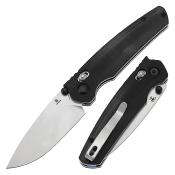 T2109V4 Couteau Tenable Raven Pliant Drop Point Acier 14C28N Manche G10 Noir Sécurité Cross Bar Lock - Livraison Gratuite  