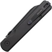 TD013BK Couteau Defcon Operator Tanto Reverse 14C28N Manche Aluminium Sécurité Button Lock - Livraison Gratuite