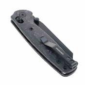 TD024CFPP Defcon Artifact - Couteau Axis Lock Lame Acier 14C28N Sheepfoot Manche FCarbone Black/Purple - Livraison Gratuite