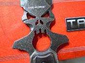 TFFIX125GY Couteau Dague Tac-Force Fixed Blade | Lame Double Edge Acier 3Cr13MoV | Manche Bois - Housse Nylon - Livraison Gratuite 