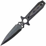 TFFIX125GY Couteau Dague Tac-Force Fixed Blade | Lame Double Edge Acier 3Cr13MoV | Manche Bois - Housse Nylon - Livraison Gratuite 