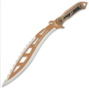 UC3506 Kukkri United Cutlery USMC Desert Ops Sawback Kukri Lame Acier Inox Etui Nylon - Livraison Gratuite