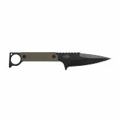 USMFIX3005GN Couteau Tactical fixe USMC  | Lame Spear Point  Acier 3Cr13 Manche Green Étui ABS - Livraison Gratuite