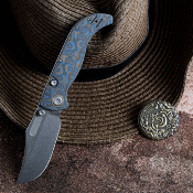 VOSA3903 Couteau Vosteed Naga A3903 | Lame Clip Point Acier S35VN Manche Micarta Ocean Top Liner Lock - Livraison Gratuite