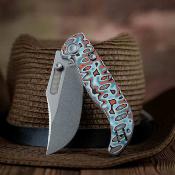 VOSA3908 Vosteed Naga – Couteau lame acier S35VN clip point manche Bamboo Micarta Top Liner Lock – Livraison Gratuite