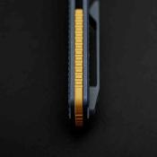 VOSA4803 — Couteau Vosteed Porcupine TiSlim Lame Acier 154CM Drop Point Stonewash Manche Titane Bleu Top Linerlock - Livraison Gratuite