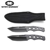 WAR058BK 2 Couteaux de Lancer WithArmour Aces Throwing Acier 440 Tanto Etui Nylon - Livraison Gratuite