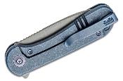 WE18062X2 Couteau We Knife Elementum Blue Titane Lame Acier CPM-20CV IKBS - Livraison Gratuite 