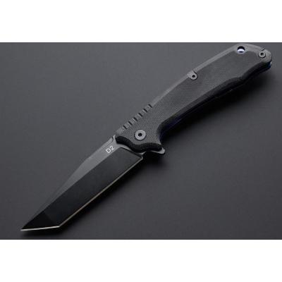 Couteau Tactical ABKT Tac Predator Blue Tanto Lame Acier D2 Manche G-10 Linerlock Pocket Clip AB026BL - Free Shipping