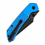 B1034H92 Couteau Tenable Fenrir | Lame Acier Nitro-V Black | Manche Dark Blue Aluminum Fishscale | Top Liner Lock | Livraison Gratuite