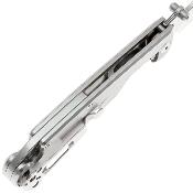 DGRF23FSSV — Couteau Daggerr Pelican Lame Acier VG-10 Drop Point Satiné Manche Acier Inox Frame Lock Livraison Gratuite