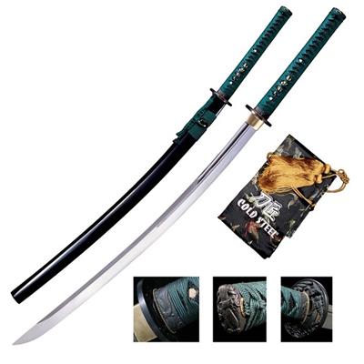 Sabre de Samourai Cold Steel Dragonfly Katana Lame Acier Carbone 1055 Manche Peau de Raie Etui Bois CS88DK - Free Shipping