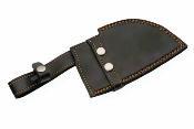 DM1432 Couteau Braided Cleaver | Lame Acier damas Cleaver | Manche Plaquettes Blue/Marron Housse Cuir | Livraison Gratuite