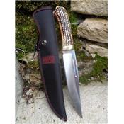 FSHP137SBR Couteau de Chasse Frost Cutlery Bowie Copper Guard Acier 420 - Livraison Gratuite