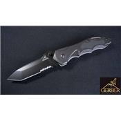 Couteau Gerber Kiowa Tactical Tanto Serrated Lame Acier Carbone Manche FRN G41405 - Free Shipping