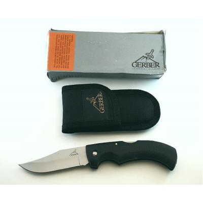 Couteau Gerber Gator Lame acier 420HC Manche Kraton Etui Cordura Made In USA G6069 - Free Shipping