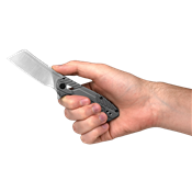 Couteau Kershaw Static KVT Manche Acier Lame Cleaver KS3445 - Livraison Gratuite
