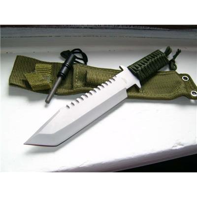 Couteau TANTO SURVIE + Allume FEU M3371 - MILITARY - LIVRAISON GRATUITE