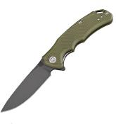 ATZ1702PBGN Couteau Artisan Cutlery Tradition Drop-Point Acier D2 Manche G10 Vert Sécurité Liner Lock – Livraison Gratuite