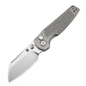 ATZ1871GGY Couteau ArtisanCutlery Cleo Pliant Lame Acier S90V Manche en Titane - Livraison Gratuite