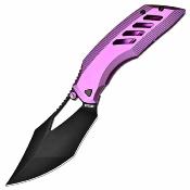 ATZ1887GBPU Artisan Cutlery Dark Wing | Couteau Pliant Lame Modified Clip Point Acier S35VN | Manche Purple Titanium Frame Lock - Livraison Gratuite