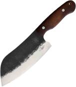 BKA030 Couperet BenJahmin Knives Camp Cleaver Lame Carbone 1055 Etui Cuir - Livraison Gratuite