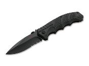BOP01HK501 Couteau Heckler & Koch SFP Tactical Lame Spear Point Acier D2 Blk Serr - Livraison Gratuite