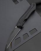 BTKG59E Couteau Bestech Ivy Linerlock | Lame Acier 14C28N Black Stonewash (HRC 58-60) | Manche Plaquettes Black G10 | Linerlock | Livraison Gratuite