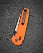 BTKG66D Bestech Noctar – Couteau Pliant Lame Acier 14C28N Bar Lock Manche G10 Orange Roulements à Billes – Livraison Gratuite