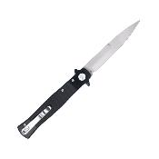 CBTSTBLBK Couteau CobraTec Stiletto Button Lock USA Lame Stiletto Acier VG-10 Manche G10 Sécurité Button Lock - Livraison Gratuite