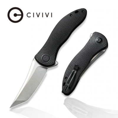 CIVC20075B1 Couteau CIVIVI Synergy 3 Tanto Lame Acier Nitro-V Trailing Point IKBS - Livraison Gratuite