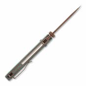 CMB22D Couteau Pliant CMB Made Knives Explorer V2 Lame Acier 14C28N Tanto Manche Micarta Vert Axis Lock - Livraison Gratuite