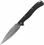 DGRVDBKST Daggerr Vendetta Couteau pliant tactique Lame Dagger Acier VG10 Manche G10/Acier Frame Lock - Livraison Gratuite 