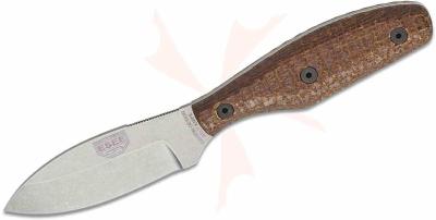 ESEBKM ESEE Belt | Couteau Fixe | Drop Point CPM MagnaCut | Manche Micarta | Étui Cuir USA - Livraison Gratuite