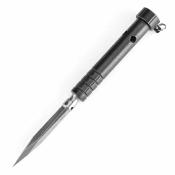 G005A3 Pic Kansept EDC Stiletto | Lame Acier 5Cr13 Satin | Manche Titane/Black | Pocket Clip | Livraison Gratuite