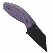 G016A1 Kansept Siafu Fixed Blade | Couteau Lame Wharncliffe Acier D2 Black | Manche Purple Micarta Housse Kydex - Livraison Gratuite 