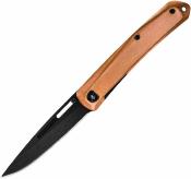 G1068144 Couteau Gerber Affinity | Lame Drop Point Acier D2 Black | Manche Cuivre  Frame Lock - Livraison Gratuite