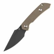 G3034A4 Kansept Fenrir | Couteau Lame Harpoon Acier D2 | Manche Light Sand G10 Housse Kydex - Livraison Gratuite 
