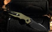 HTK05GRNBS Couteau HIGHTRON Mini Ventura Lame Acier D2 Manche G10 Vert Sécurité Linerlock - Livraison Gratuite